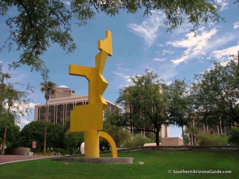 Sculpture In Front Of Tucson Museum Of Art